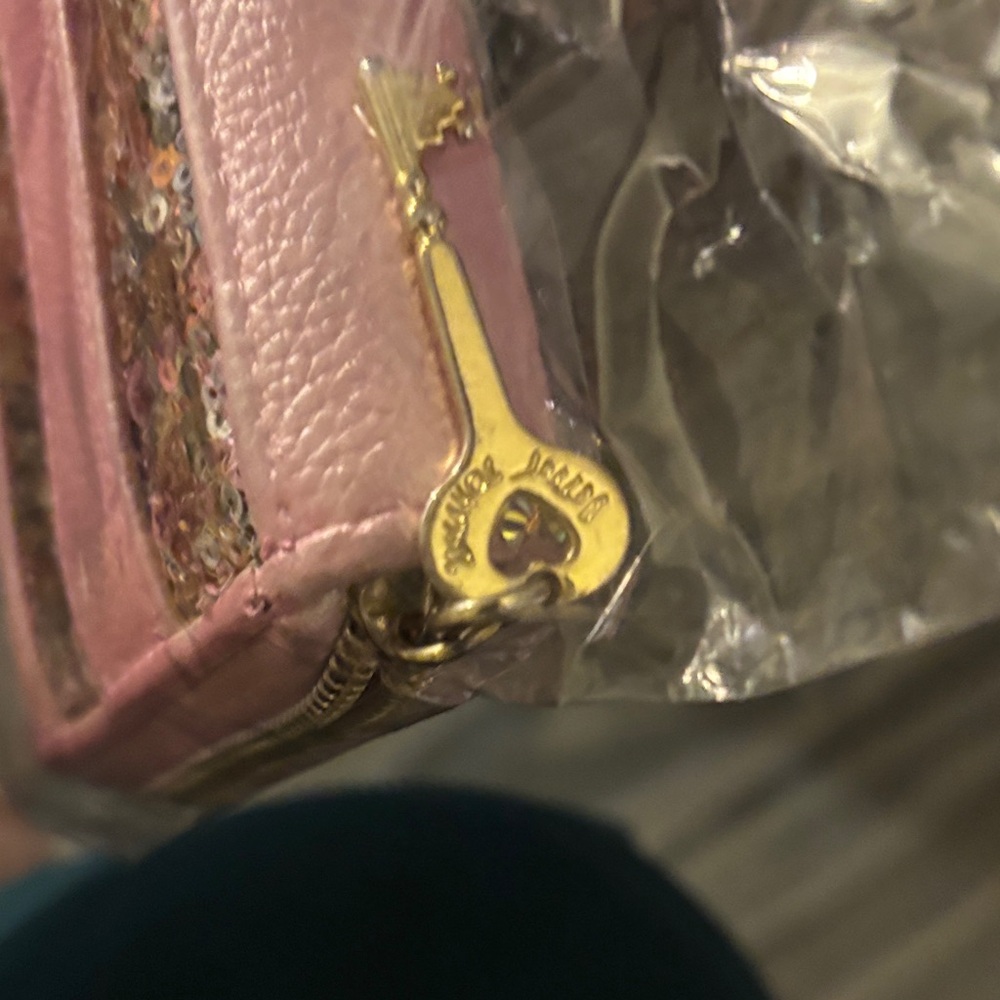 Betsey Johnson Pink Sequin Wallet